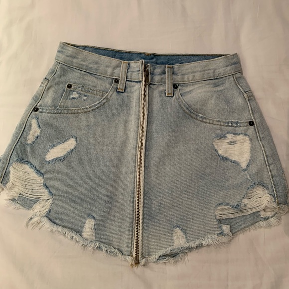 LF carmar denim skirt